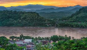 Muang Xay River View from the Town, Laos